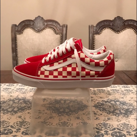 Vans Other - Vans red (checkered) new without the box only worn once